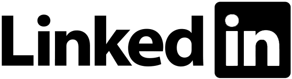 LinkedIn Logo Black and White